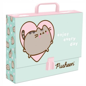 Teczka z rączką A4/90mm XL PUSHEEN miętowy /79681