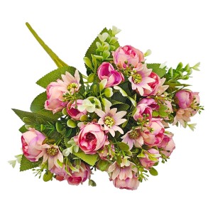 Bukiet kwiatów 12 gałązek na stelażu CAMELIA - 40cm /92981-1