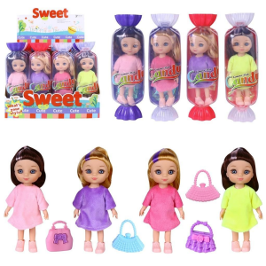 Lalka 16cm w cukierku - MIX 4 wzory /79798