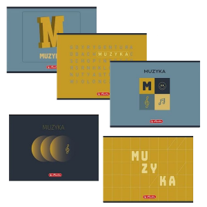 Zeszyt do nut A5 MUZYKA pięciolinia ze ściągą Herlitz /56223