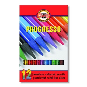 Kredki bezdrzewne 12 kol. PROGRESSO KOH-I-NOOR /2239