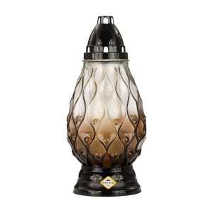 Znicz DIAMENT 28cm brązowy /58069-1123BR