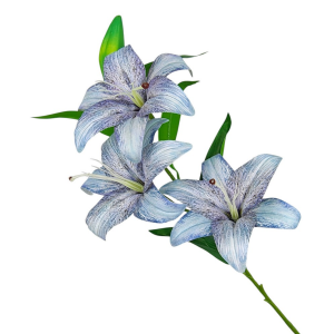 Lilia - gałązka 95cm 3 kwiaty + pąk na łodydze /65746-4