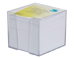  Kostka biurowa BIAŁA JUMBO w pojemniku 85x85x70 mm TRES/2362