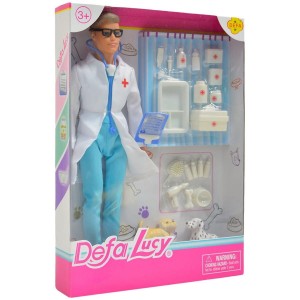  Lalka DEFA LUCY >Lekarz WETERYNARZ< z akcesoriami /7178