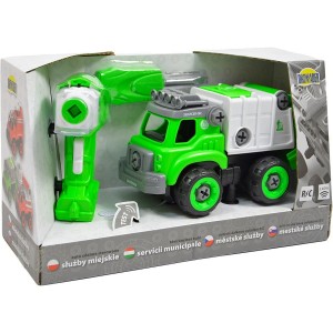 Auto ŚMIECIARKA na baterie - do skręcania /6976