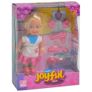  Laleczka mała FRYZJERKA - JOYFUL GIRL /2064
