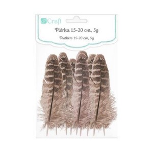 Piórka kacze 15-20cm prążki 5g /6860