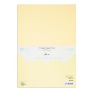 Zestaw papierów 220g/A4 20szt ECRU /0645