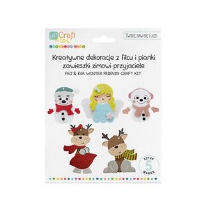 Zestaw kreatywny z filcu i pianki ZIMOWI PRZYJACIELE 5szt /1734