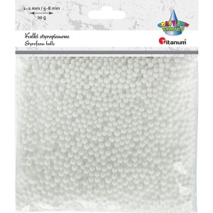 Kulki styropianowe 2-8mm 20g BIAŁE /8679