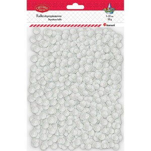 Kulki brokatowe 1,0-1,2cm 20g PERŁOWE /8679/8488