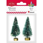 Choinki dekoracyjne MINI 2szt/6cm /3326