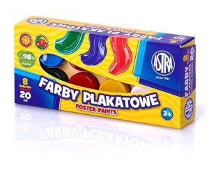  Farby plakatowe ASTRA 8 kol. - 20ml /0065