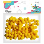  Pompony 1cm/120szt ŻÓŁTE /0989