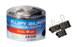  Klip biurowy 25mm czarny TETIS /8004