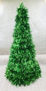 Choinka STOŻKOWA 45cm błysk zielona /9843