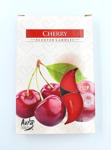 T-LIGHT świeczki 6szt zapachowe CHERRY /5927