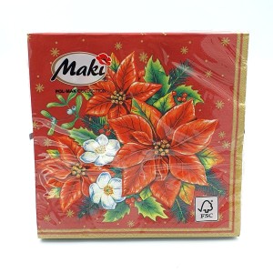 Serwetki świąteczne BN Maki 3-warstw. 20szt - 001301/5519