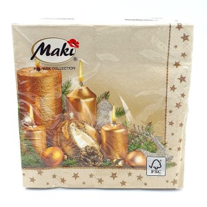 Serwetki świąteczne BN Maki 3-warstw. 20szt - 014201/5519
