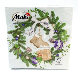  Serwetki świąteczne BN Maki 3-warstw. 20szt - 020901/5519