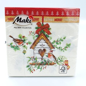Serwetki świąteczne BN Maki 3-warstw. 20szt - 021001/5519
