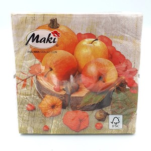 Serwetki jesienne Maki 3-warstw. 20szt - 049501/5526