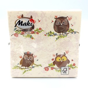 Serwetki jesienne Maki 3-warstw. 20szt - 042701/5526