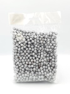 Kulki brokatowe 7-8mm 30g SREBRNE /5453