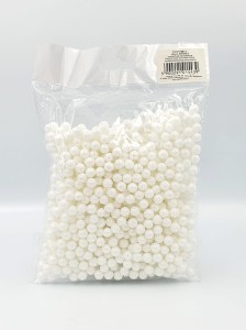 Kulki brokatowe 7-8mm 30g PERŁOWE /5439
