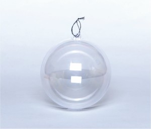 Kula akrylowa (bombka) 6cm z zawieszką /6954/2827