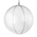  Kula akrylowa (bombka) 10cm z zawieszką /4042/2803