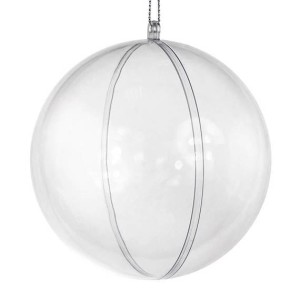  Kula akrylowa (bombka) 10cm z zawieszką /4042/2803