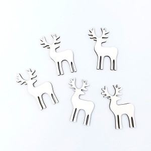 Drewnokształty RENIFERKI 5szt 5x3,5cm /9502