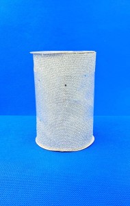 Wstążka JUTOWA brokat 12cm x 5Y BIAŁO-srebrna /1694
