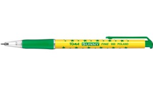 Długopis w gwiazdki TOMA SUNNY Fine TO-060 automat. ZIELONY/0419