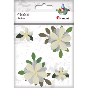 Naklejki przestrzenne KWIATY WANILII 3D /0646