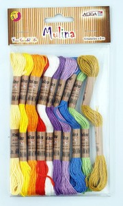 Mulina 10kol. x 8m pastelowe /3129