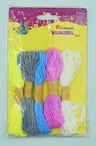 Włóczka 5kol.  pastelowe /6170