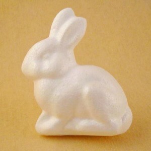 Zając styropianowy 11cm siedzący /8086