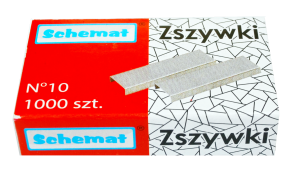 Zszywki biur. no.10  1000szt /0490