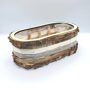 Osłonka naturalna owalna 18x33cm KORA naturalna /4966