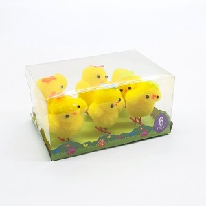 Kurczaki 6cm z kokardką 6szt /3909A