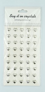 Dżety SERDUSZKA metalic samoprzyl. 10mm 45szt /4911
