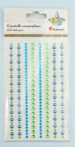 Kryształki samoprzyl. odcień zielony /9855