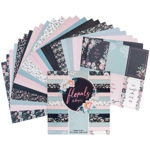 Blok papierów kreatywnych 230g FLORALS 30,5x30,5/30ark. /5113
