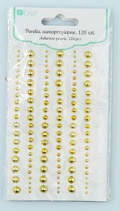 Perełki samoprzyl. GOLD 120szt /2329
