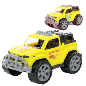 Auto - samochód terenowy LEGION żółty /Polesie/6038