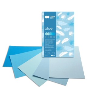 Blok techn. DECO Blue 170g A4/5kol./20k. Happy Color /4865