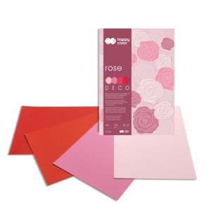 Blok techn. DECO Rose 170g A4/4kol./20k. Happy Color /4902